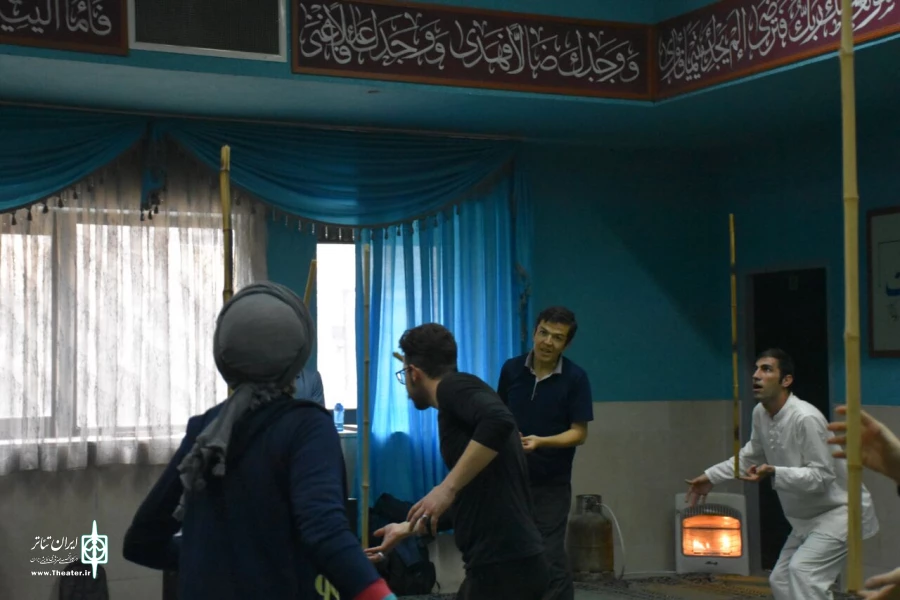 کارگاه بازیگری در جشنواره تئاتر فجر استانی کرمانشاه توسط استاد محمود رضا رحیمی 2
