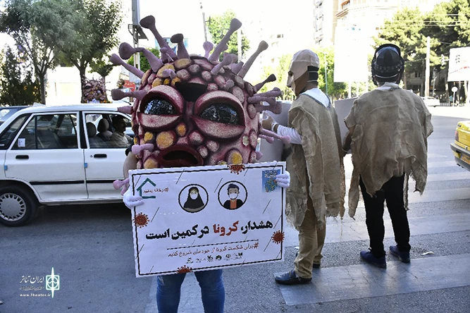 نخستین روز اجراهای تئاتر خیابانی با شعار «من، تو، ما/ تئاتر، زندگی، کرونا»