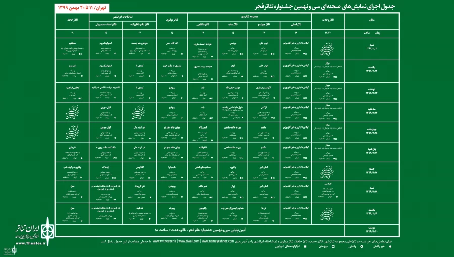 چهار نمایش از استان کرمانشاه در بخش خیابانی این جشنواره حضور دارند. 
 2