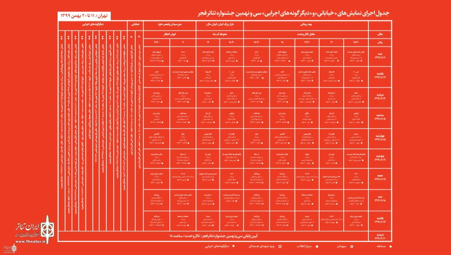 چهار نمایش از استان کرمانشاه در بخش خیابانی این جشنواره حضور دارند. 
 3